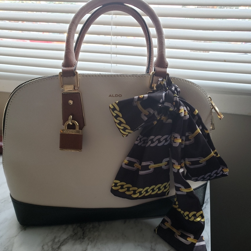 New Aldo purse hand bag with scarf